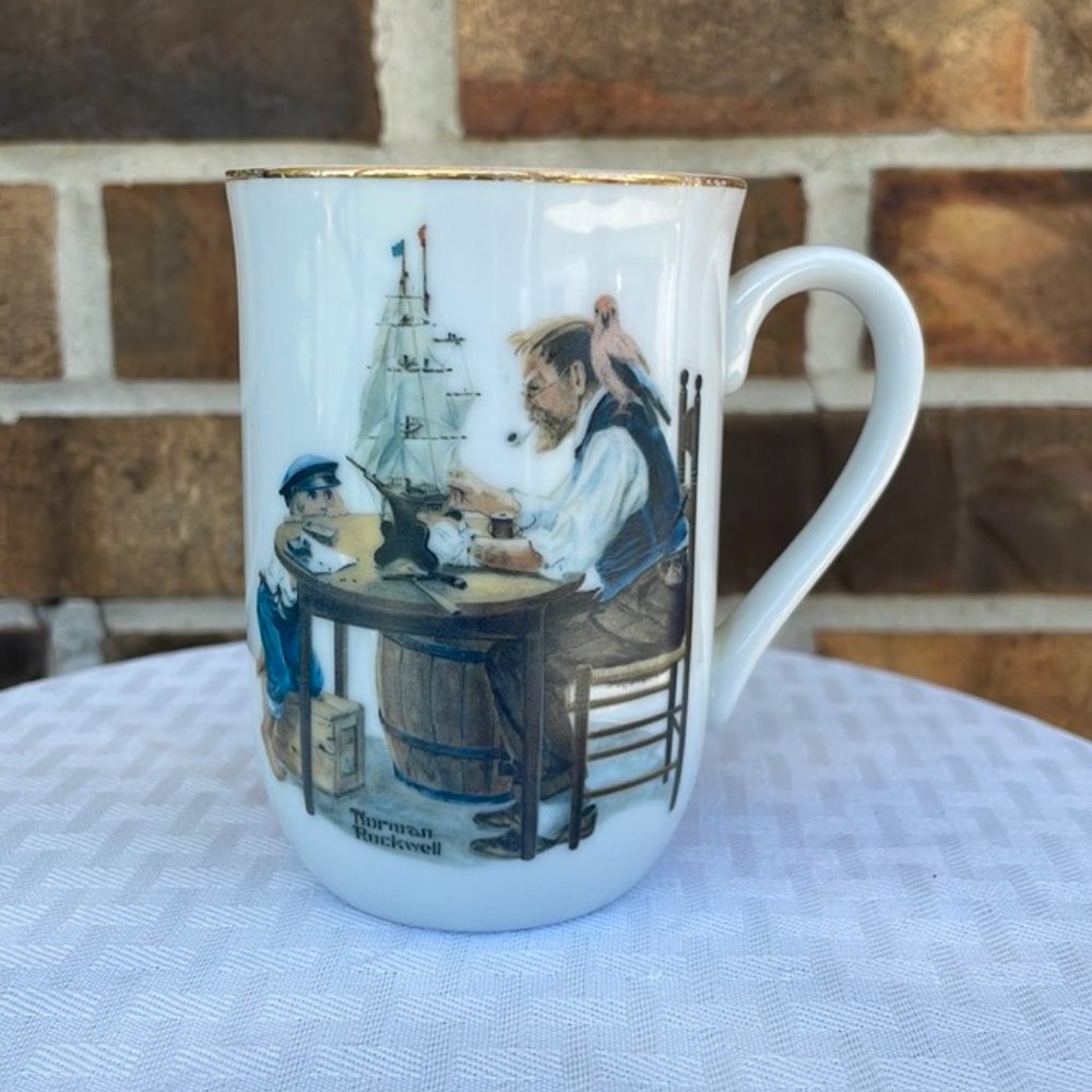 Norman Rockwell Coffee Cup-For a Good Boy